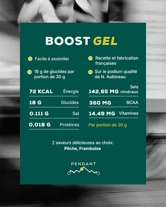 Gel énergétique - Boost Gel - Arôme Pêche