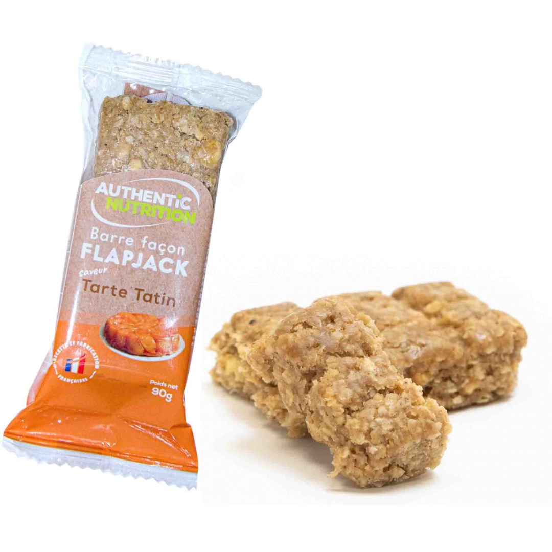 Barre énergétique flapjack Authentic Nutrition tarte tatin