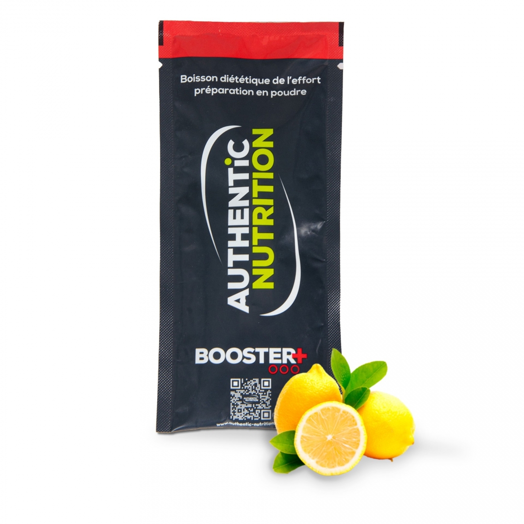 sachet de boisson énergétique isotonique Booster + au citron