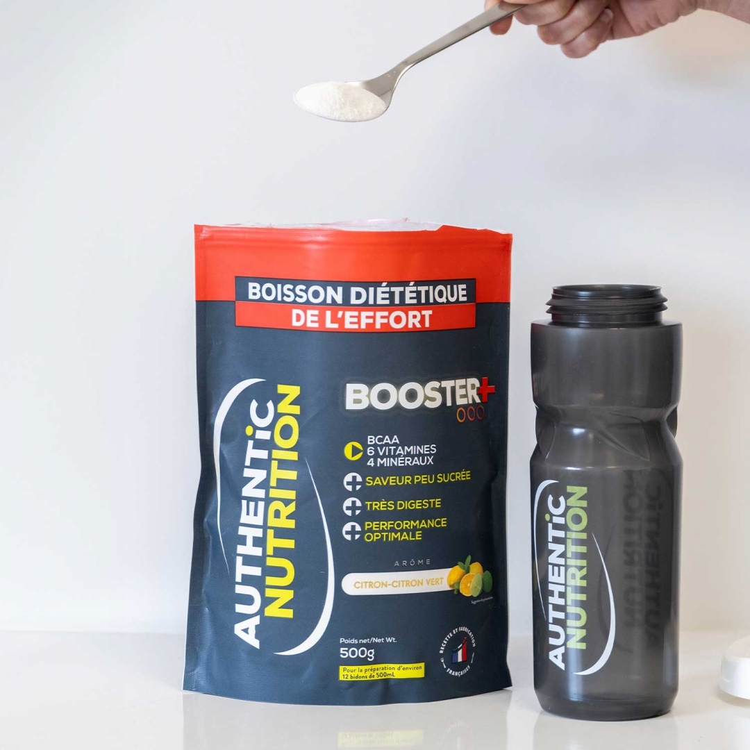 préparation d'une boisson isotonique Booster + au citron