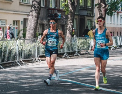 Mattéo Duc, marcheur sur distance olympique