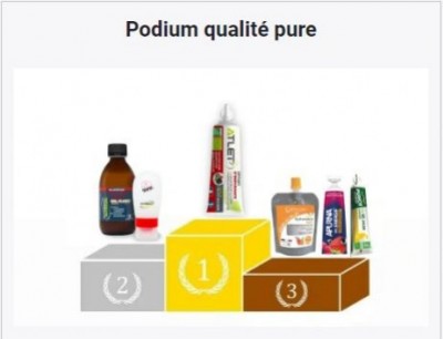 Podium qualité pure gels énergétiques, Authentic Energy Gel Fluide 2e place au comparatif Nicolas Aubineau