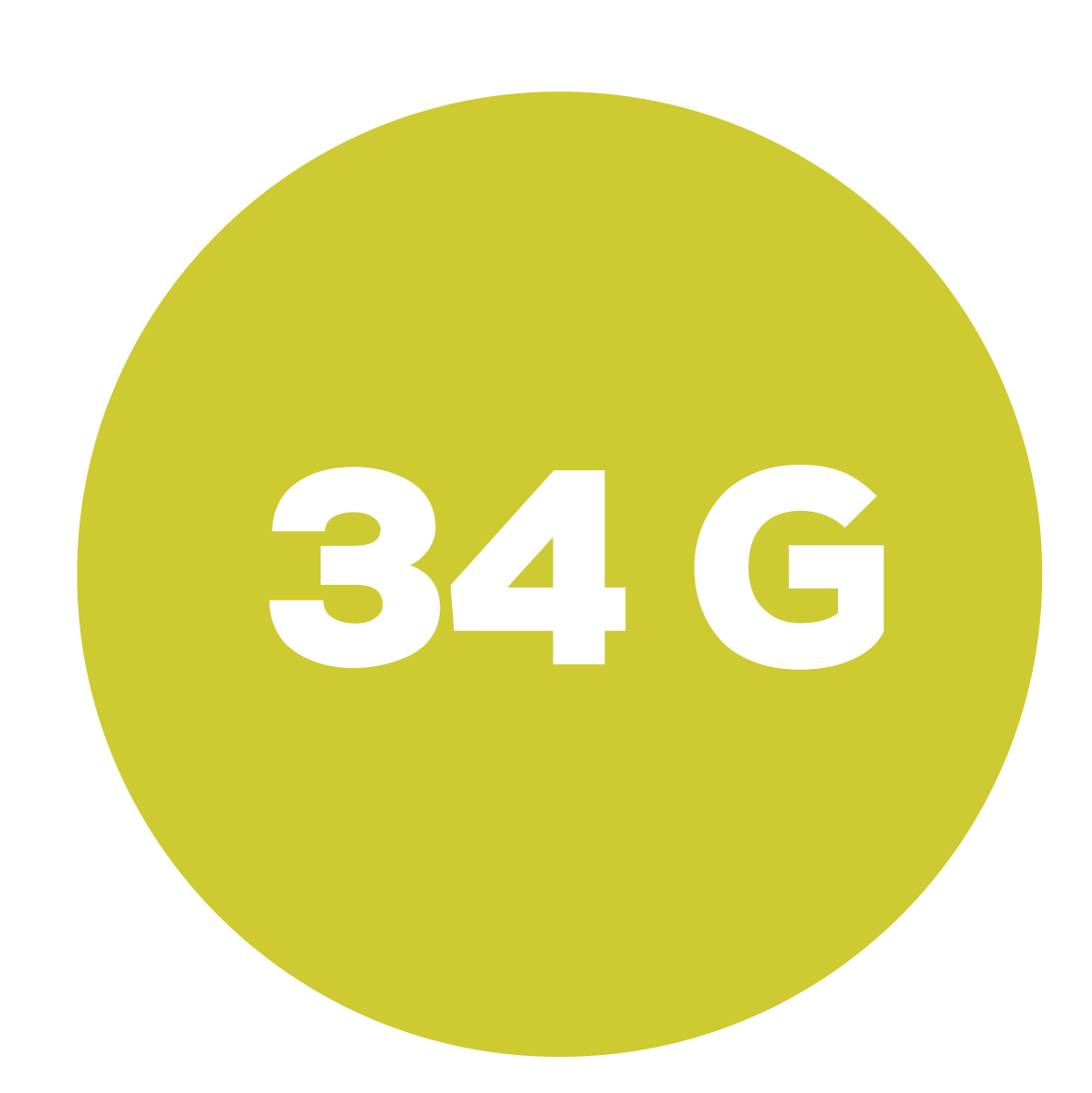 34 G de glucides