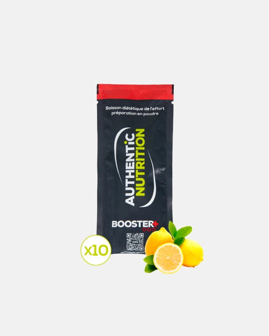 Boisson énergétique isotonique - Booster + Citron - Citron vert 10*40g