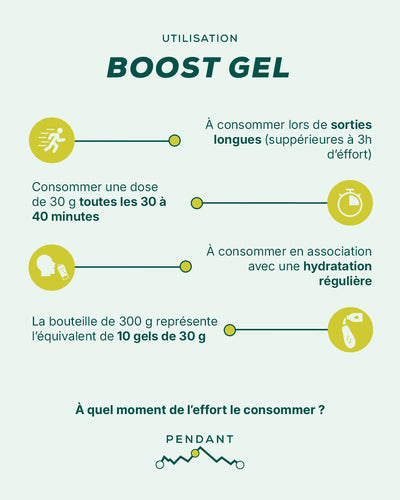 Gel énergétique - Boost Gel - Arôme Pêche